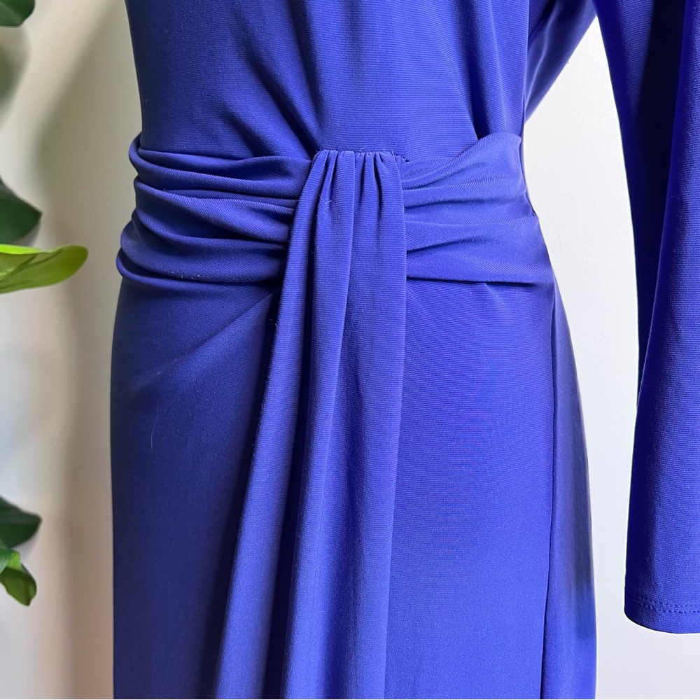 Lauren Ralph Lauren Purple 3/4 Sleeve Dress - Picture 4 of 10